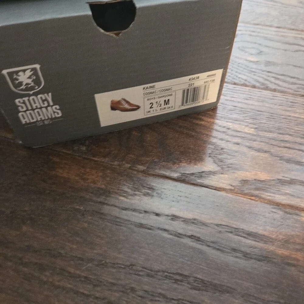Stacy Adams Tan Wingtip Derby Dress Shoes for Boys